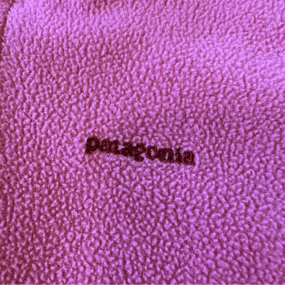 Patagonia Kids Pink Fleece Zip Hooded Jacket size 3T - Picture 2 of 9